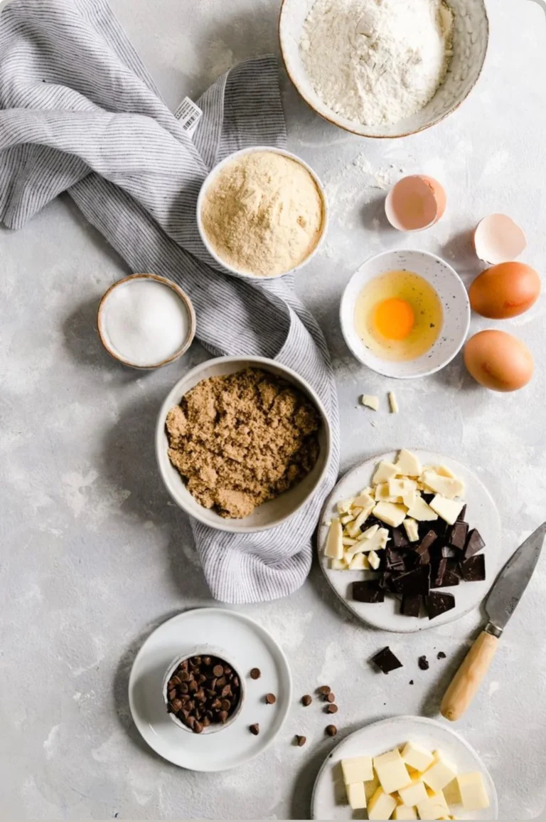 Ingrédients pour la formation cookies